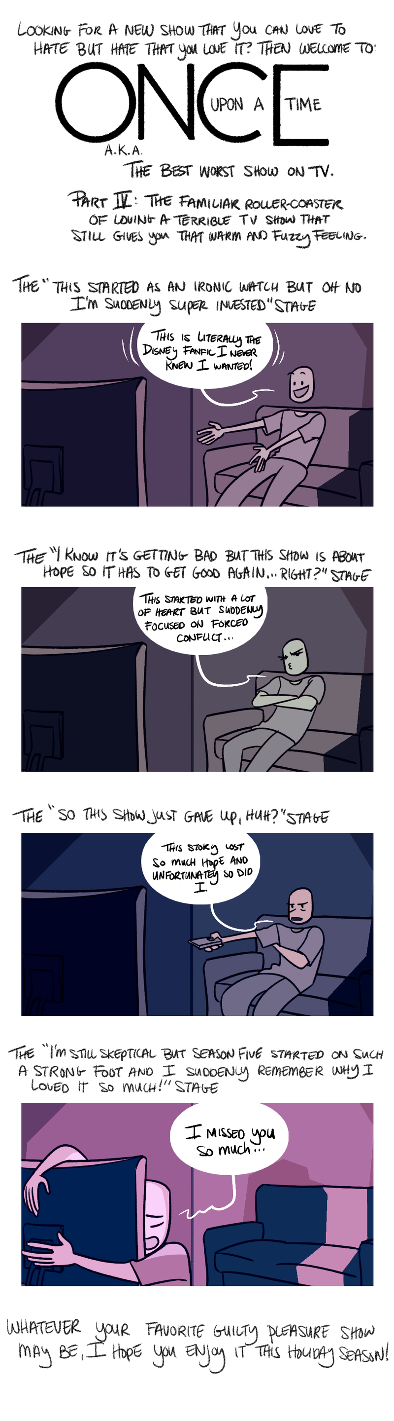 Illustration for article titled Take a ride on the roller-coaster that is loving a terrible TV show